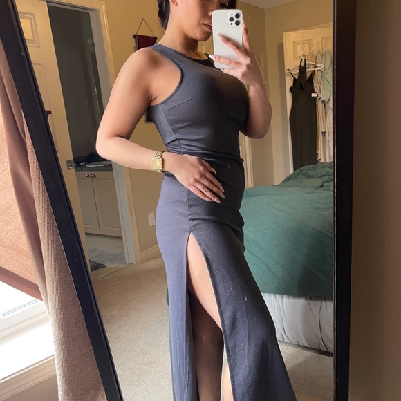 Forever 21 M Maxi Double Slit Dress - Picture 1 of 3